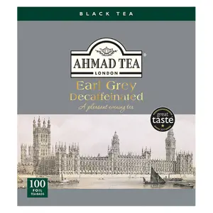 Ahmad Tea | Earl Grey Decaffeinated | 100 alu sáčků