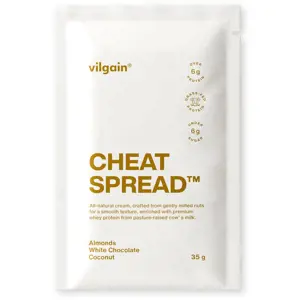 Produkt Vilgain Cheat Spread mandle s bílou čokoládou a kokosem 35 g