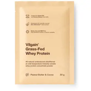 Produkt Vilgain Grass-Fed Whey Protein arašídový krém a kakao 30 g