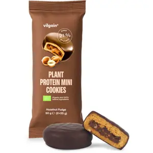 Produkt Vilgain Plant Protein Mini Cookies BIO Lískooříškový fondán 50 g (2 x 25 g)