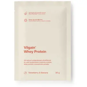 Produkt Vilgain Whey Protein jahoda a banán 30 g