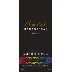 Chocolat Madagascar - Mava Ambohimena – Tmavá 100%