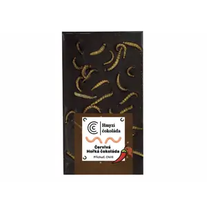 Čokolandia Červivá čokoláda tmavá - Chilli