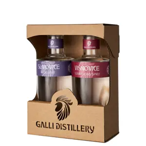 Produkt GALLI DISTILLERY Galli Dárkové balení Slivovice 0,2l + Višňovice 0,2l
