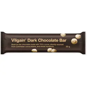 Vilgain Čokoládová tyčinka Hořká čokoláda s lískovými oříšky 45 g